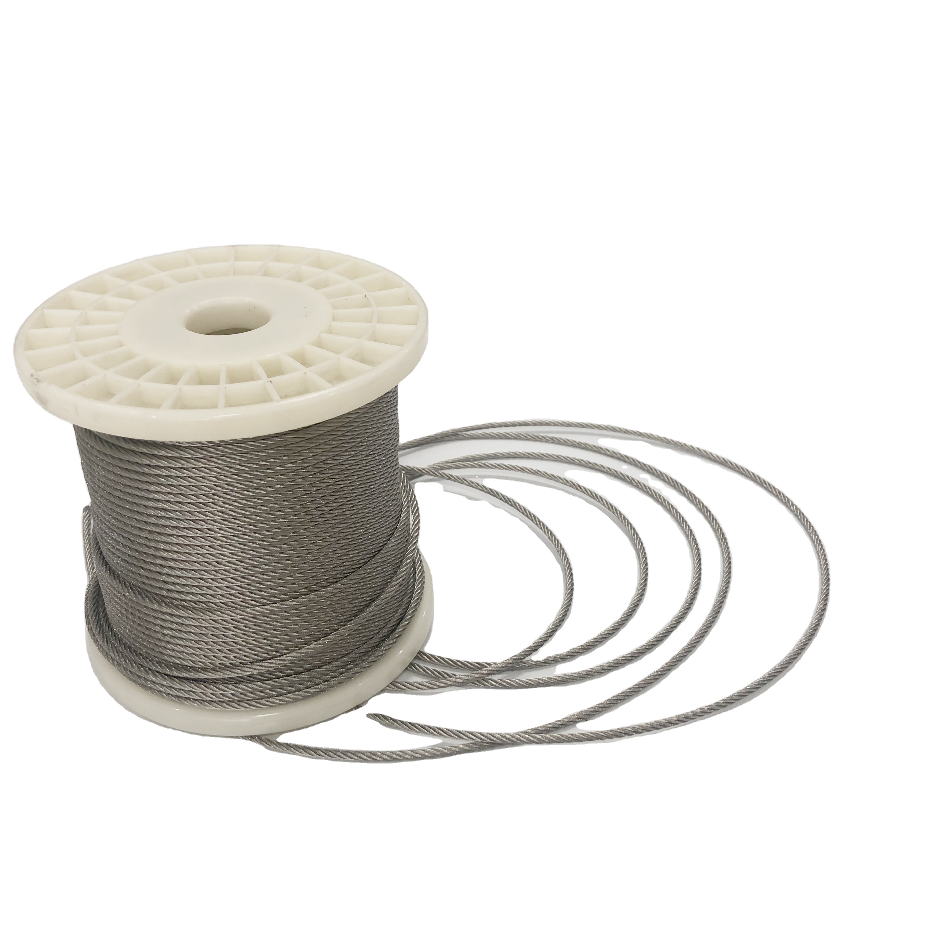 304 7x7 4mm Pvc-coated Elevator Galvanized Steel Wire Rope