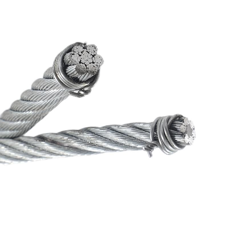 Wire Rope 6x12+7FC Steel Cable Hot Dipped Galvanized From Factory Price