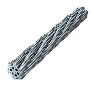 Customise 8mm Heavy Duty Electric Cable Wire 7x7 Steel Wire Rope Assembly With Any Length