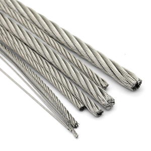 1/6 12mm 30mm Round Strand Steel Wire Rope for Cableway Galvanized Steel Wire Ropes