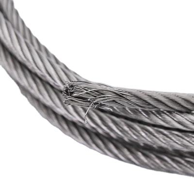 HDG Marine Grade Steel Wire Rope Balustrade Decking Shade Sail Rigging Cable 7X7 7X19 1X19 Structure