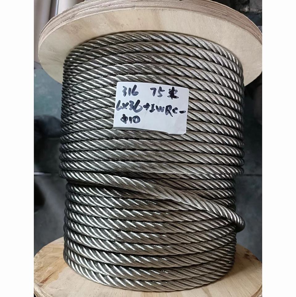 6X36+Iwrc 10mm Galvanized Steel Wire Rope For Lifting Crane - Buy Steel ...