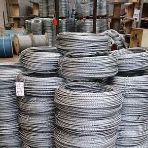 Hot Dipped Galvanized Marine Rope Steel Wire Rope Port Lifting 6X36WS+FC 6x36WS+IWRC