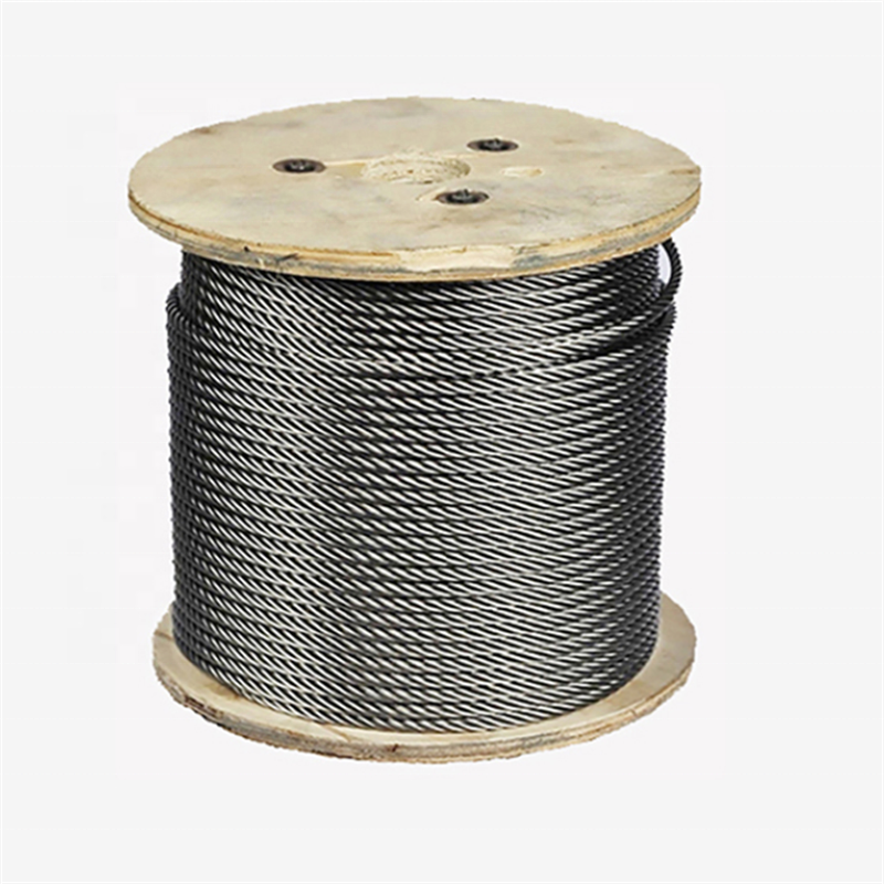 High Quality 6x19 FC 25mm Galvanized Steel Wire Rope for Cable Way Factory