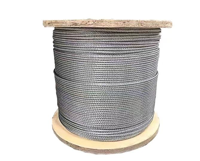 High Quality 6x19+FC Cables Steel Wire Rope Black/Galvanized Steel Wire Rope 1*19 7*7